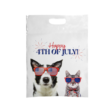 12 x 16 4th of July Full Color Plastic Supply Bag – One Side