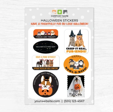 Halloween Stickers 5" X 7"