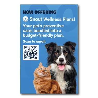 Snout Wellness Plan - 11 x 17 Wall Decal