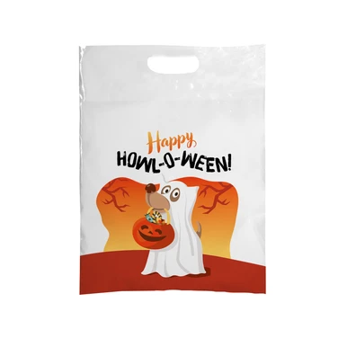 12 x 16 Halloween Full Color Plastic Supply Bag – One Side