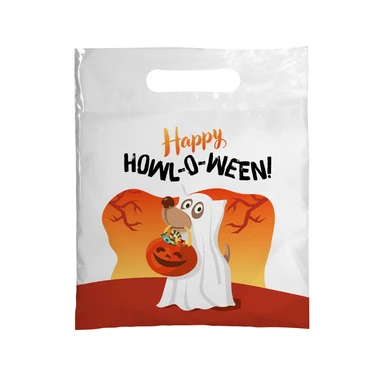 7.5 x 9 Halloween Full Color Plastic Supply Bag – One Side