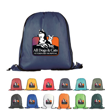 Drawstring Backpack - 6" H x12-3/4" W