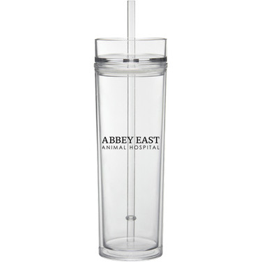 16 oz. Slim Tumbler with Straw