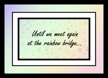 5 x 7 Sympathy Card Rainbow with Blank Envelopes