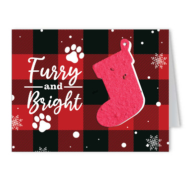 Furry and Bright Seed Paper Shape Card