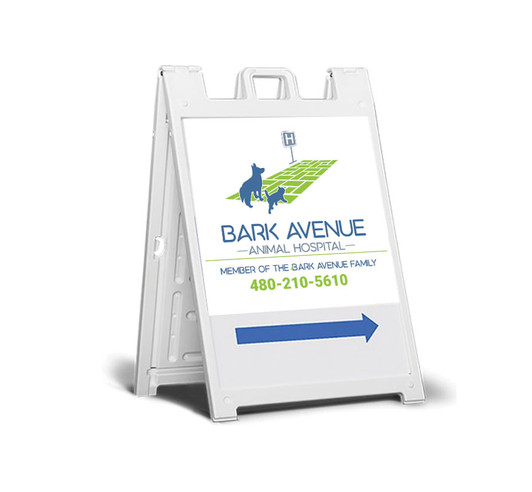 Plastic Signicade® MDX Sidewalk Sign - 18 x 24