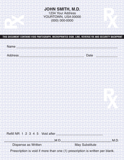 Prescription Pads - Vertical