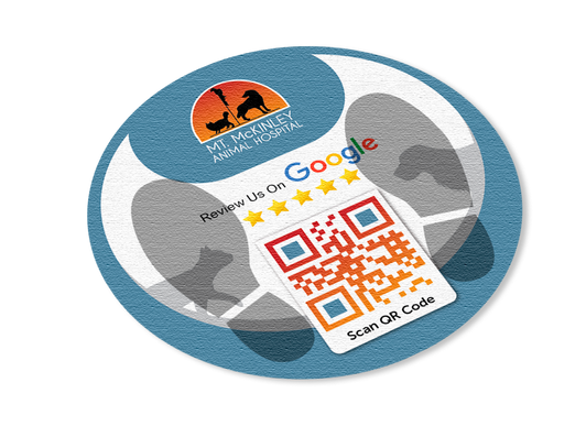 Google Review Vinyl Floor Decal - 12 x 12