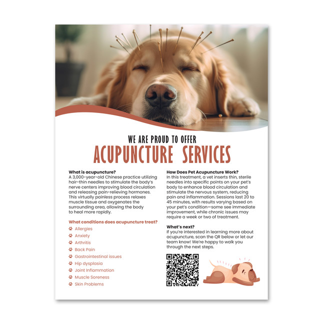 Acupuncture Services 12 x 18 Poster