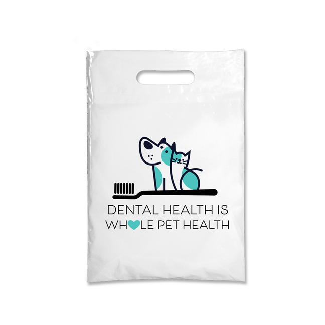 Dental Whole Pet Health D 7.5 x 9 Full Color Supply Bag – One Side