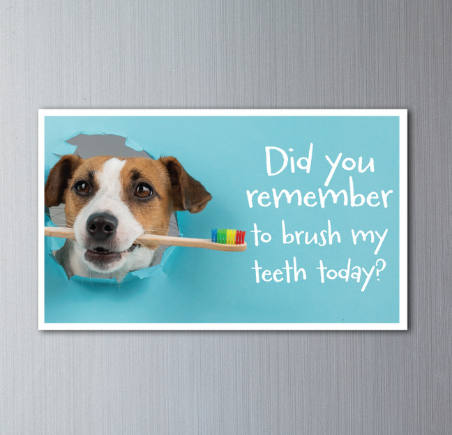 Dental Month Business Card Magnet  V3