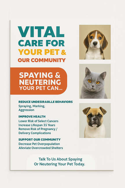 Spay & Neuter_Vital Care - 8.5" x 11" Poster