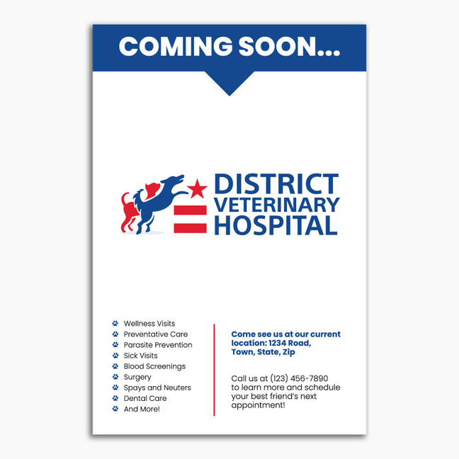 Coming Soon Window Cling - 12 x 18