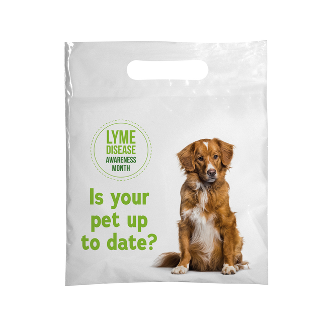 7.5 x 9 Lyme Disease Awareness Full Color Plastic Supply Bag – One Side