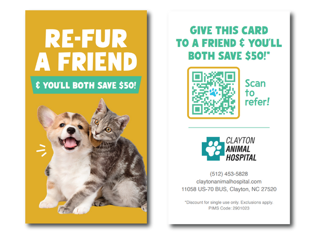Referral Card- With QR Code- 2 Sided