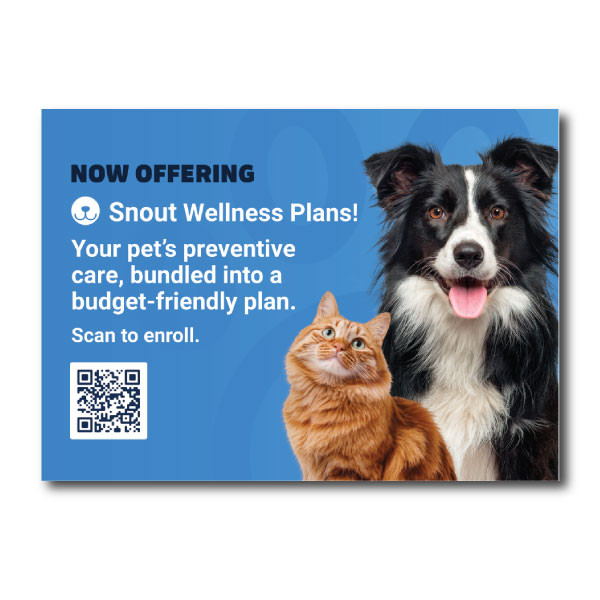 Snout Wellness Plans - 5 x 7 Postcard