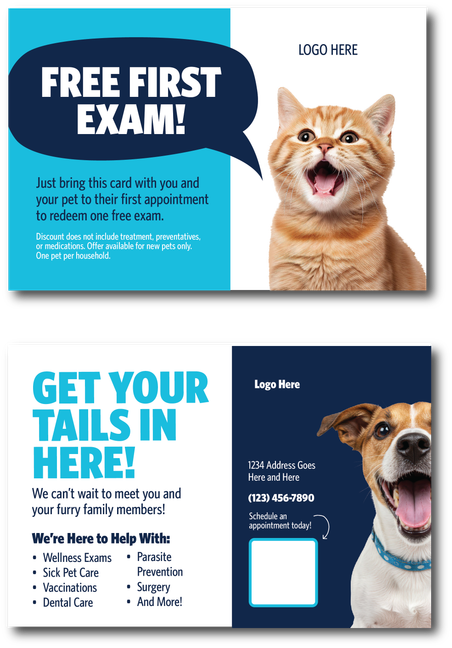 Free First Exam 4 x 6 Postcard