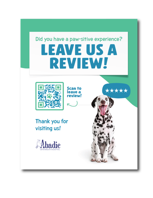 Leave Us A Review 12 x 18 Poster