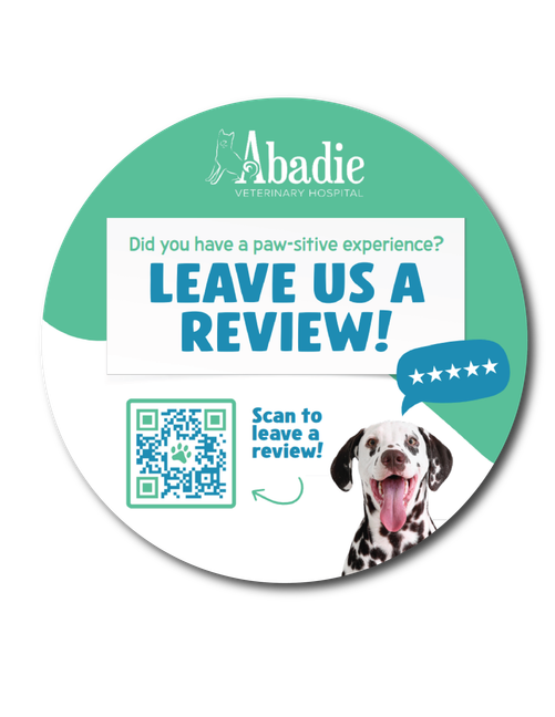 Leave Us A Review Vinyl Floor Decal - 12 x 12