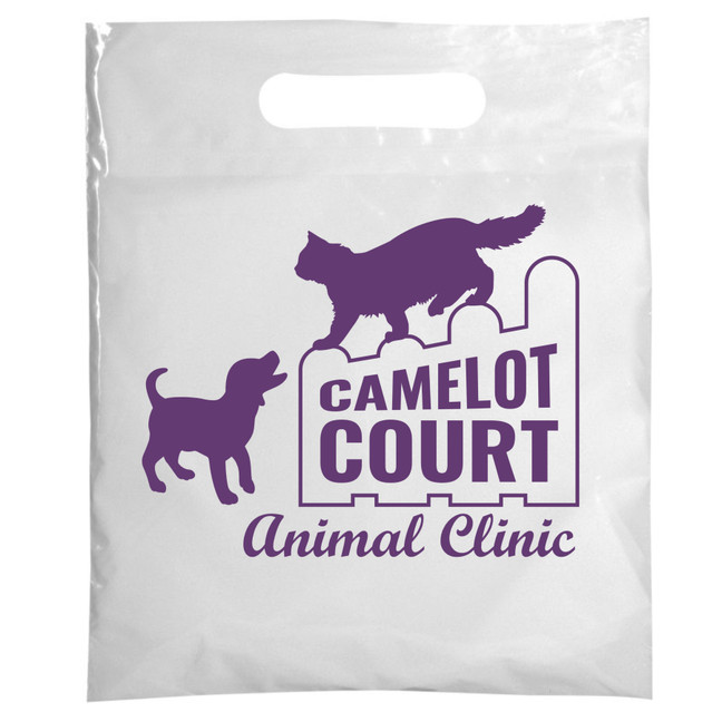 7.5 x 9 One Color Plastic Supply Bag – One Side