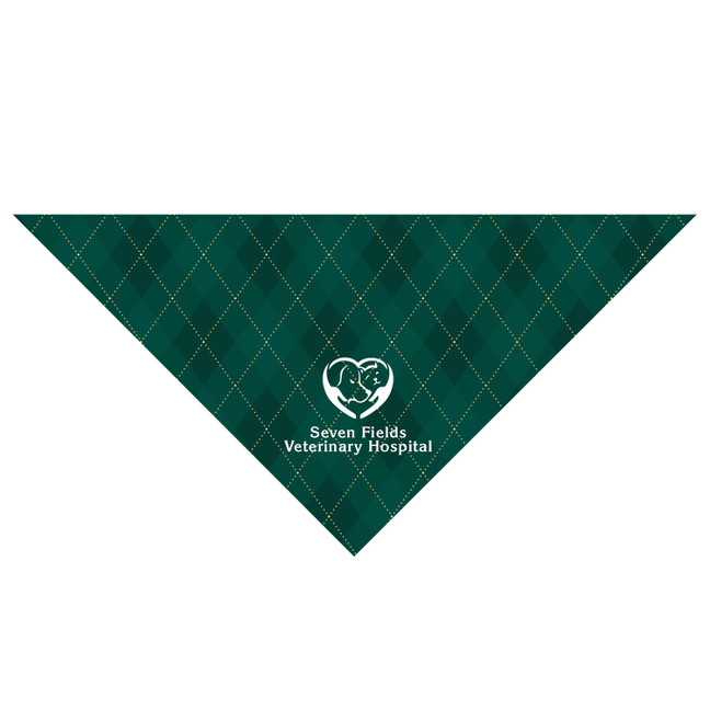 Argyle Pet Bandana - Small