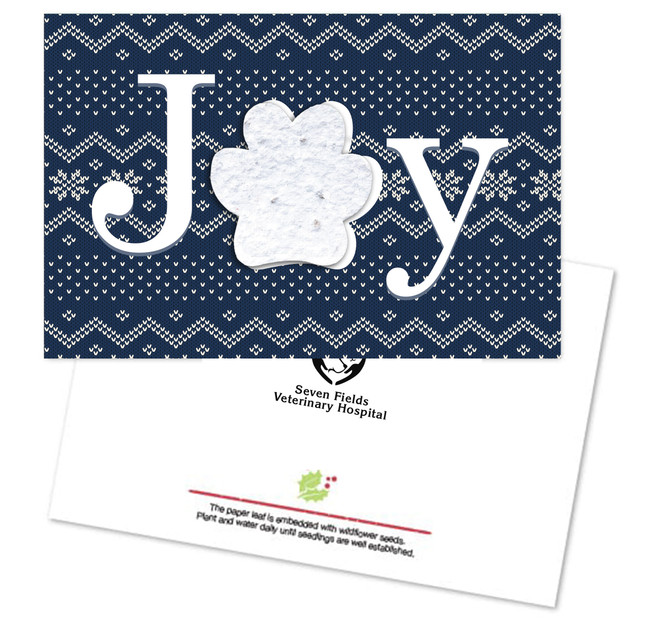 Joy Seed Paper Postcard