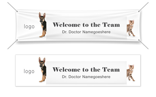 Welcome to the Team Banner 8x2 - New Doctor
