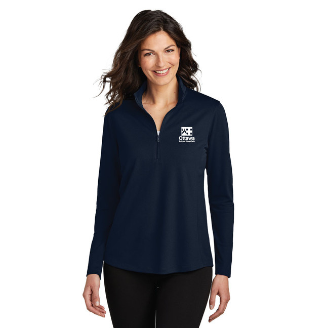 Port Authority Ladies Dry Zone UV Micro-Mesh 1/4-Zip