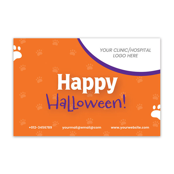 Happy Halloween A 4" x 6" 1-Sided Postcard + Matte Finish