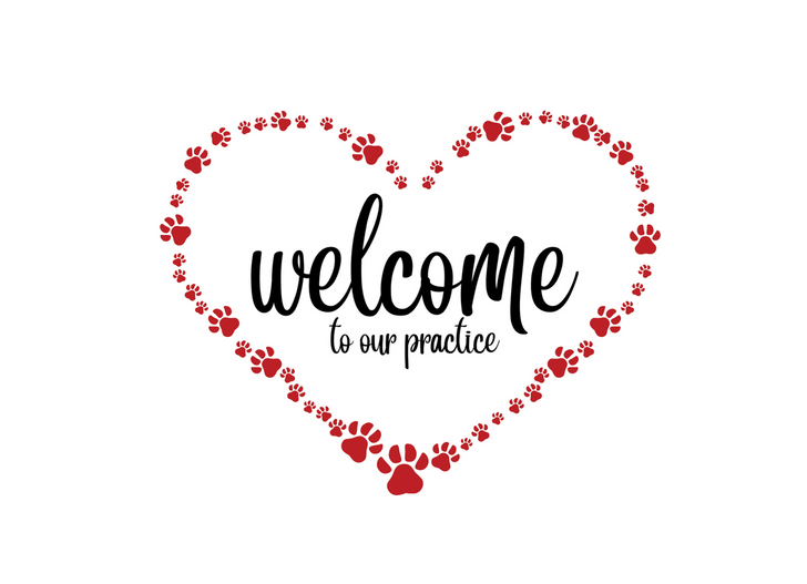 5 x 7 Welcome Card – Heart with Blank Envelopes