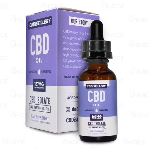 CBDistillery | CBD Isolate THC-Free 2500-5000mg CBD Oil (30ml)