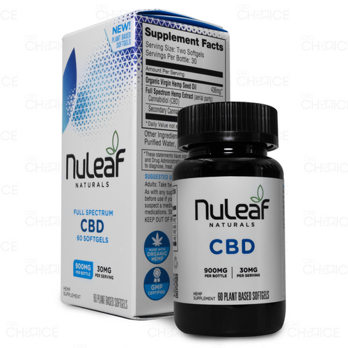 NuLeaf Naturals | Full Spectrum CBD Softgels (20 count or 60 count)