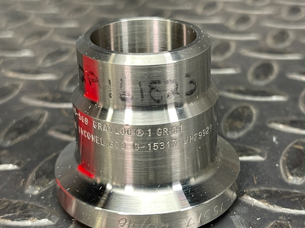 Grayloc Butt Weld Flange Hub Connector, Inconel 600, Schedule 40, 1 GR