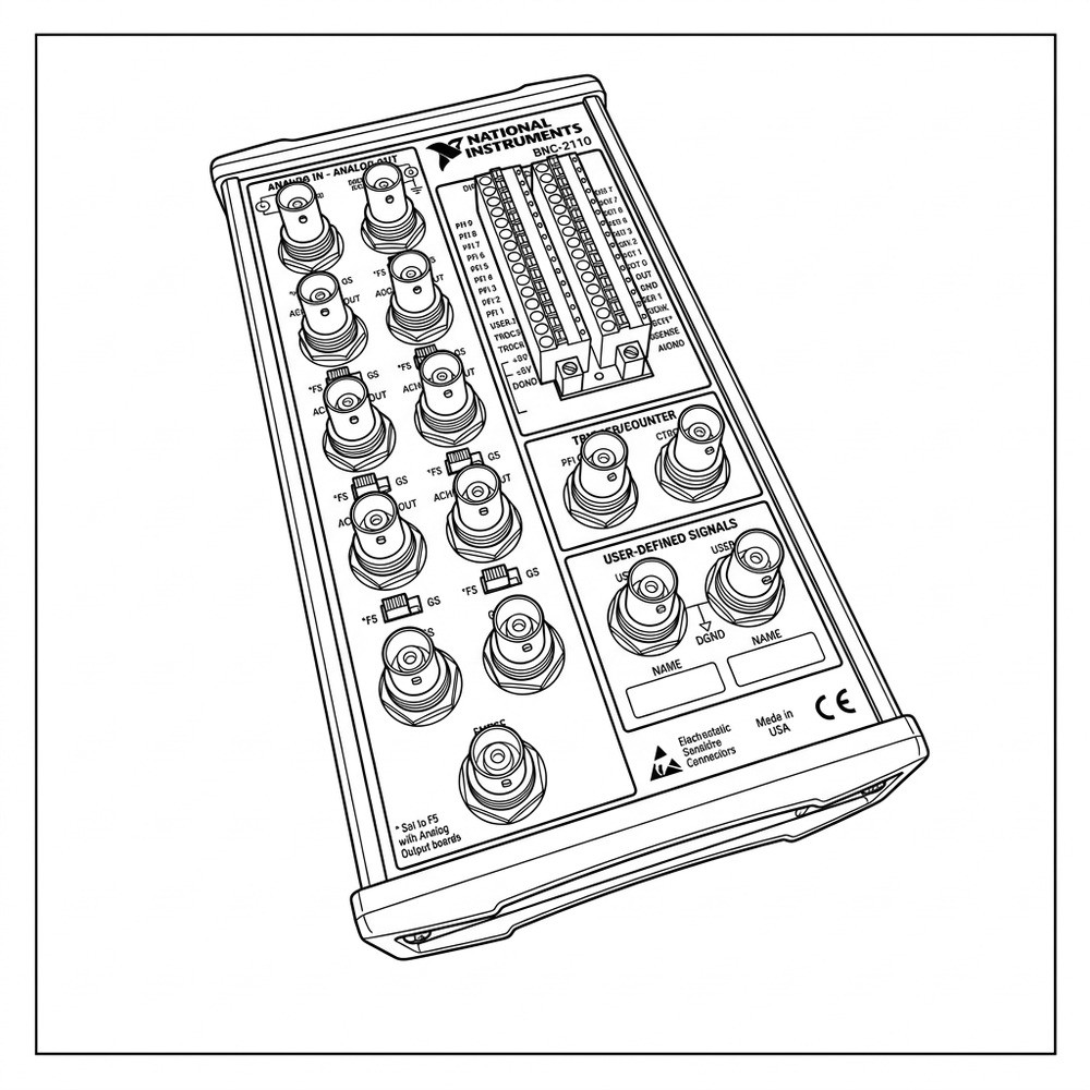 National Instruments NI BNC-2110 Terminal Block, 185124E-01