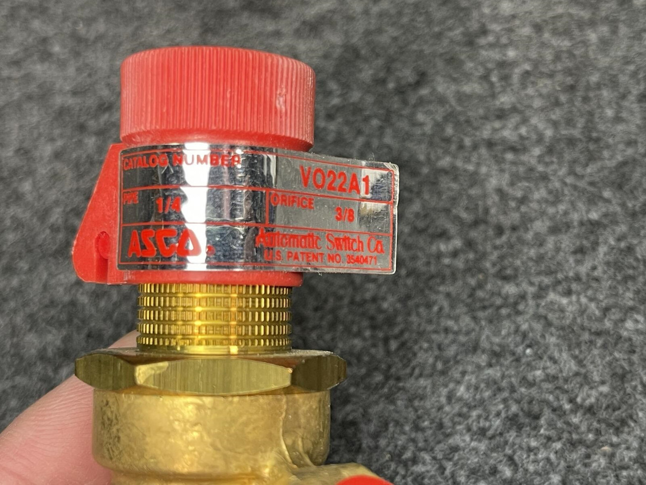 ASCO V022A1 1/4 Flow Control Valve 1/4