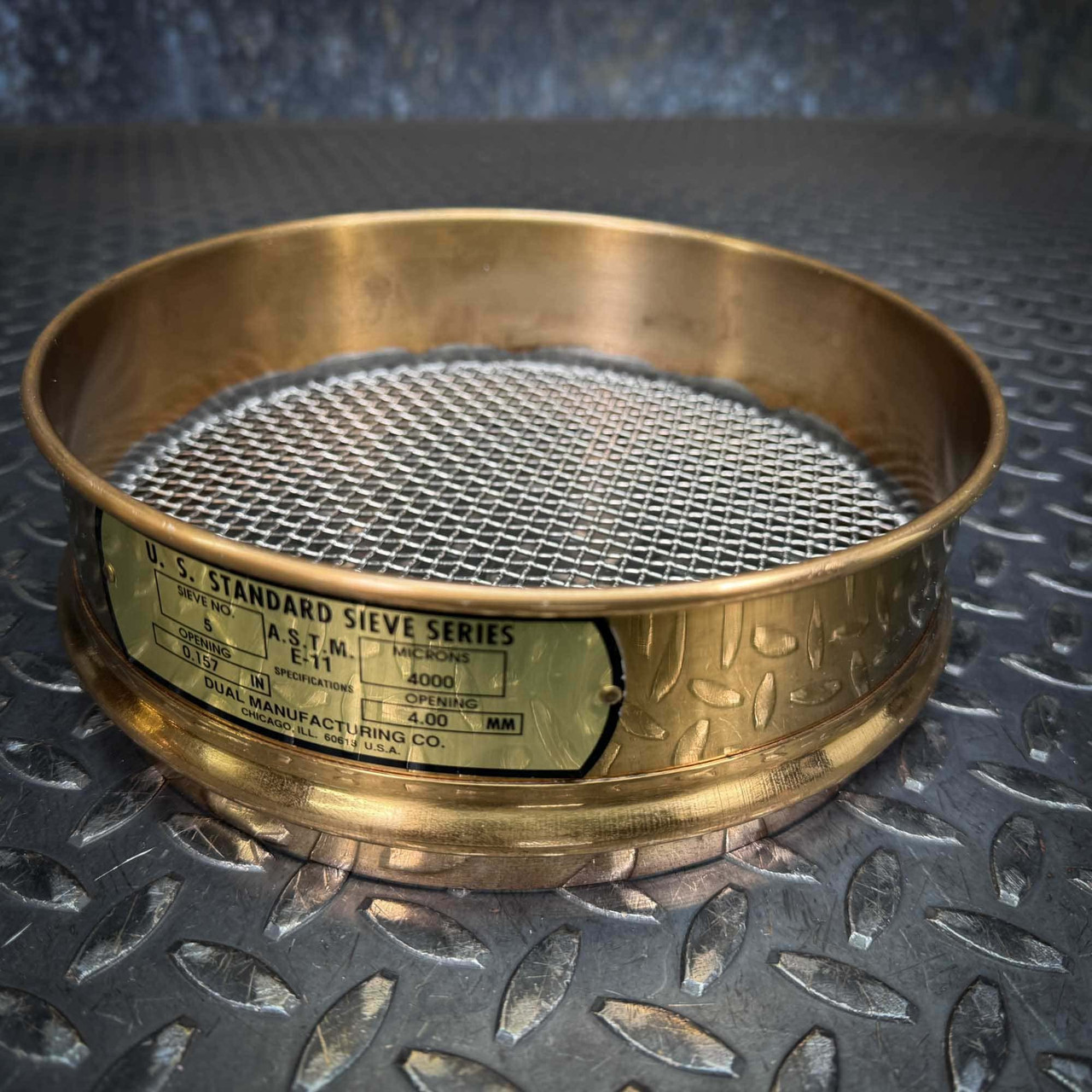 4000µm ASTM Test Sieve #5 - US Standard Sieve Series Dual