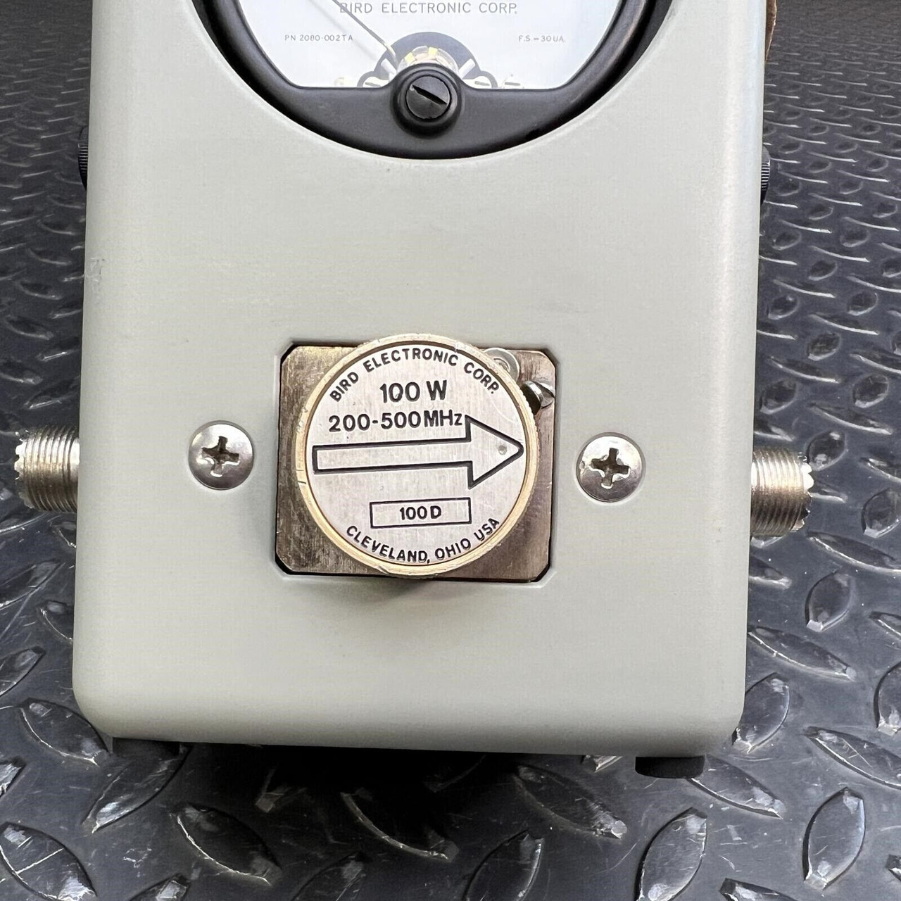 Bird 43 Wattmeter with 7 Slugs and Case