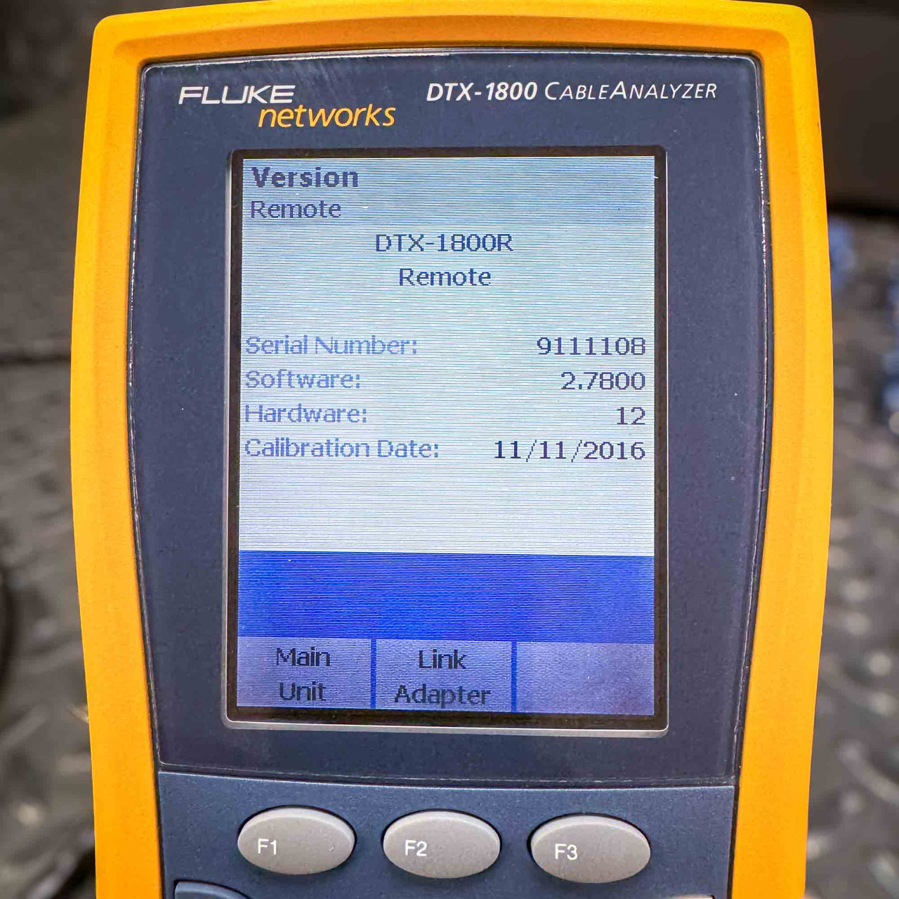 Calibration Fluke DTX ELT 1200 / DTX 1800 - Date Interne à Remplacer Calibration Fluke DTX ELT 1200 / DTX 1800 - Date Interne à Remplacer