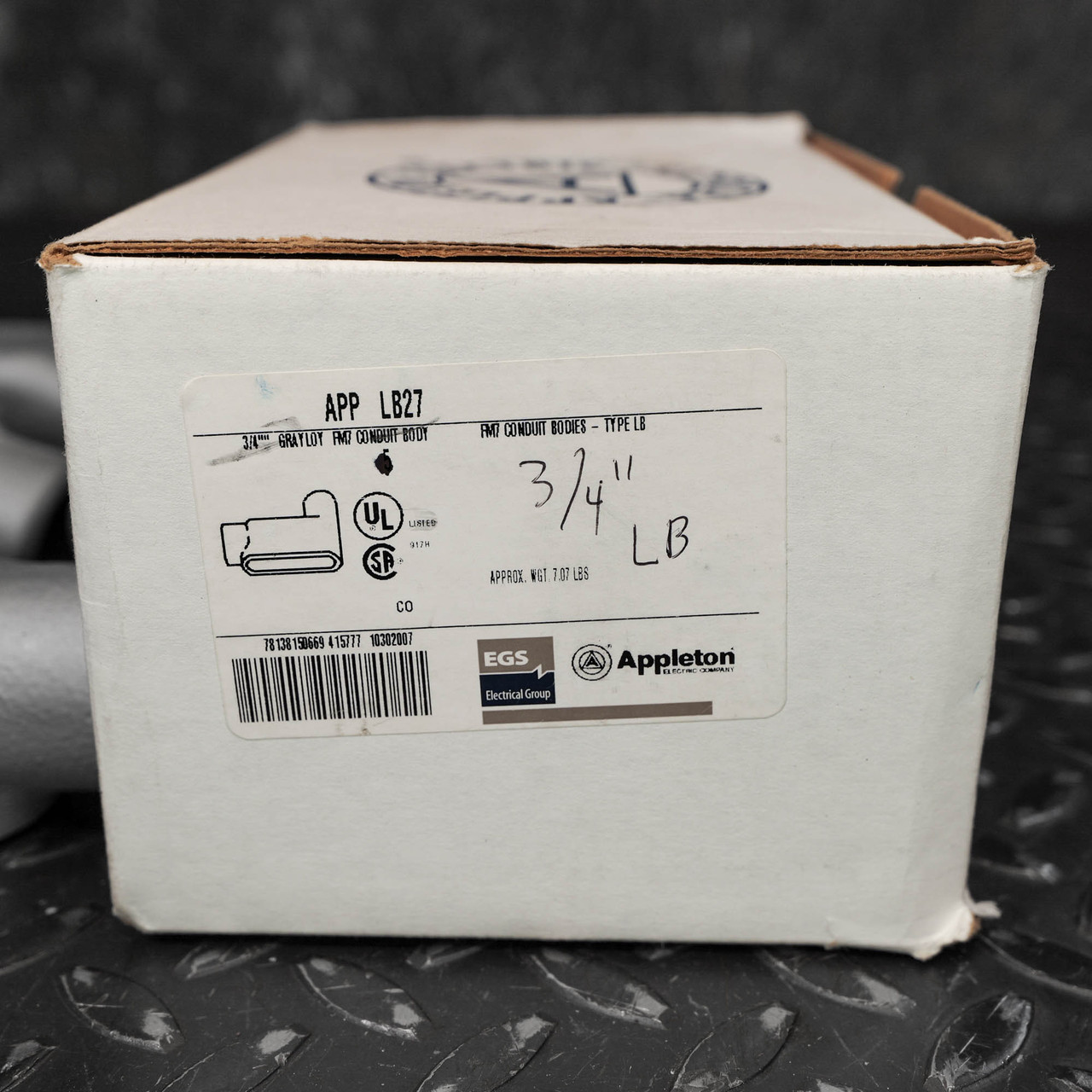 Appleton APP LB27 3/4 Inch Grayloy LB Conduit Body