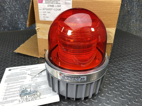 Federal Signal 371DST-120R Red Double Flash Strobe 120V Federal Signal