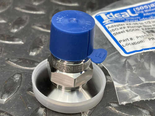 Ideal Vacuum P101972 KF25 to 1/2" Male NPT Adapter Stainless Steel Ideal Vacuum P1012972