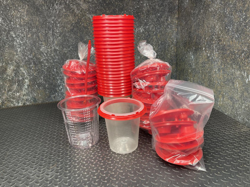 Baxter Medi-Vac CRD System Suction Canister 3000mL w/25 liners & 25 Lids -Unused Baxter Medi-Vac CRD