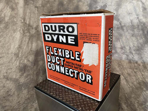 DuroDyne MBX333 Flexible Duct Connector 3"x3"x3", 100 Ft, - Unused DuroDyne MBX333