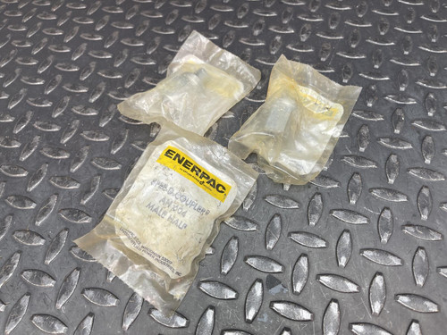 Lot of 3 Enerpac AH604 Spee-D-Coupler Male Half - Unused Enerpac AH604