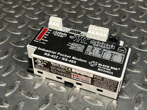 Black Box MD3452A Industrial Pocket Modem RS-422 / RS485, 33.6KB DIN