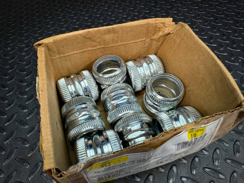 Lot of 9, Cooper Crouse-Hinds 663 Compression Type Coupling 1-1/4" - Unused Cooper Crouse-Hinds
