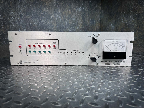 Telewave PM5C1S RF Power Monitor/VSWR Alarm Panel, 19" Rack Mount - Free Ship Telewave PM5C1S