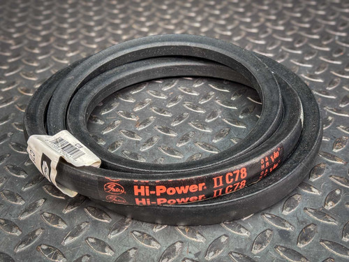 Gates C78 Hi-Power II V-Belt 9094-2078, Unused, Industrial Quality, Free Ship Gates