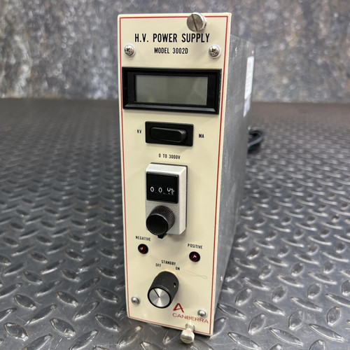 NIM BIN Module Canberra 3002D High Voltage Power Supply ±3kV