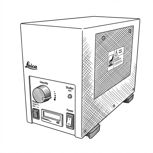 Line art illustration of the Leica EL6000 fluorescence light source
